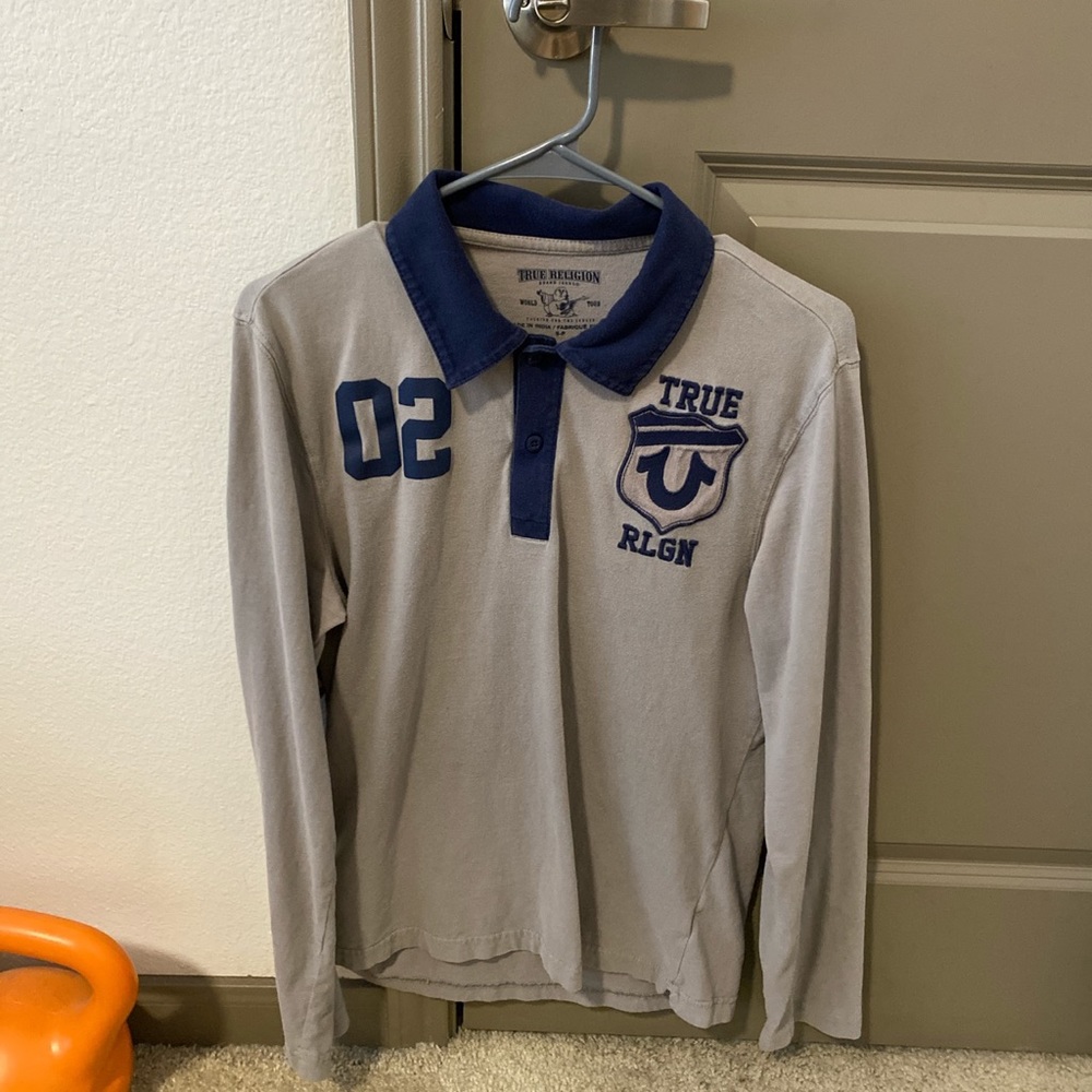 True Religion Long Sleeve Polo